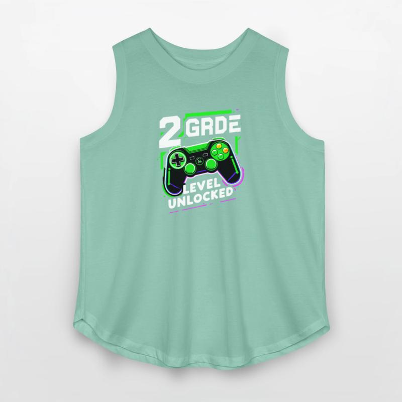2nd Grade Level Unlocked Gaming Tee