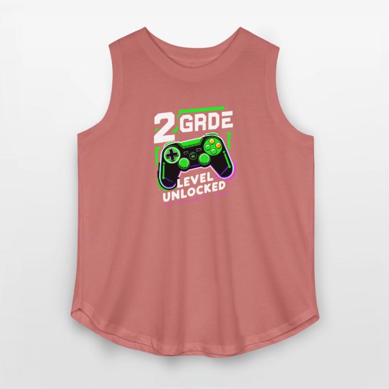 2nd Grade Level Unlocked Gaming Tee