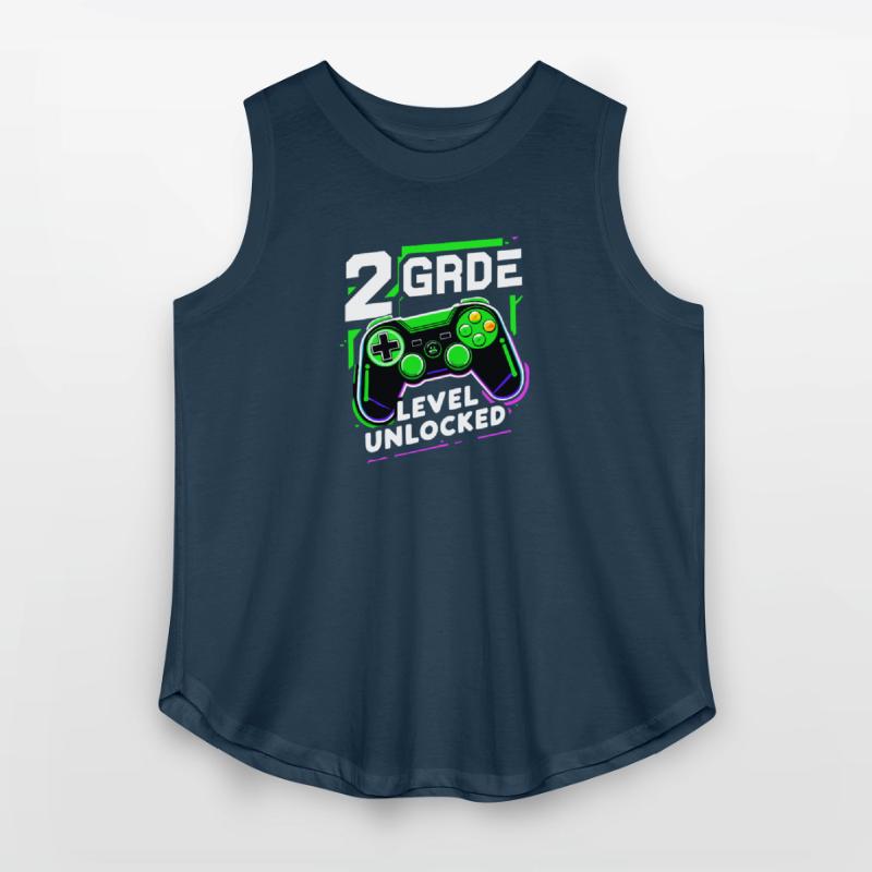 2nd Grade Level Unlocked Gaming Tee