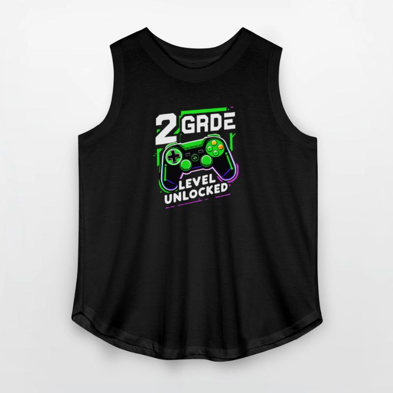 2nd Grade Level Unlocked Gaming Tee