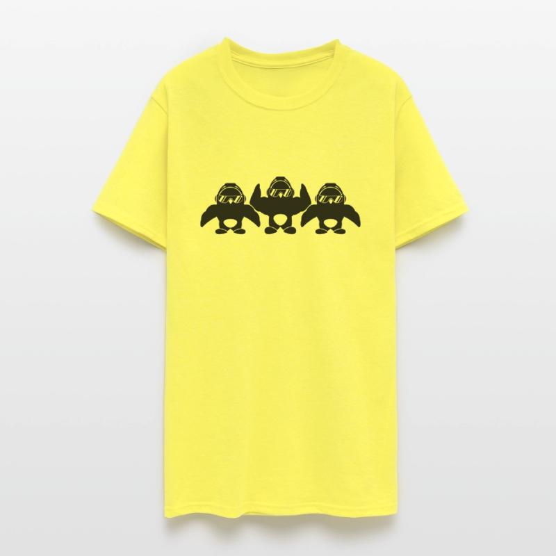 3 Penguins Bodybuilder Sunglasses Headphones Team