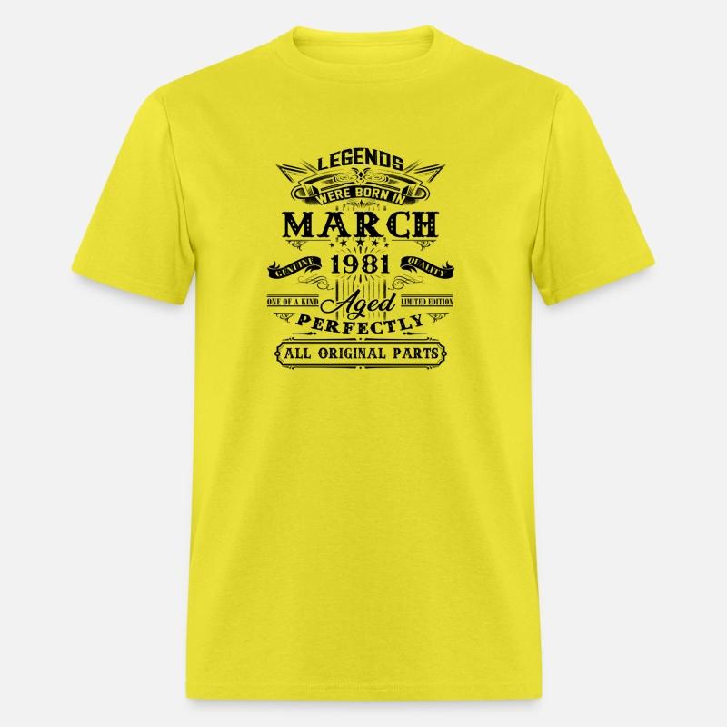 40th For Legends Born In March 1981