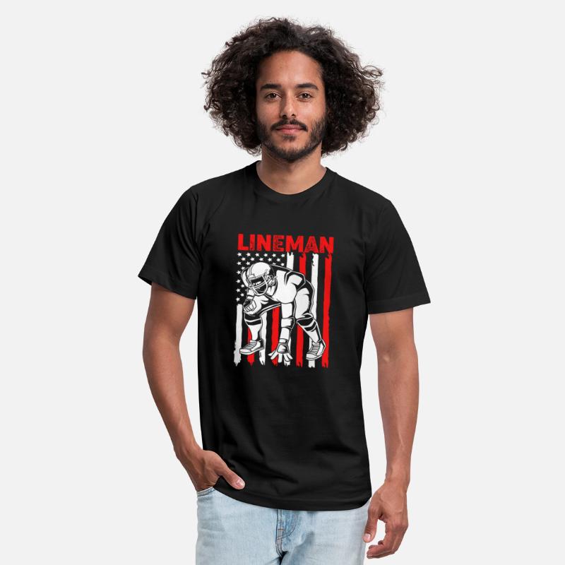 4th Of July Patriotic Football Lineman