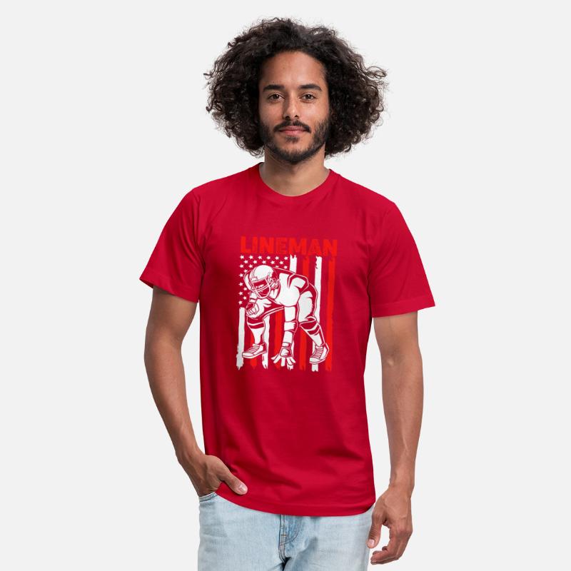 4th Of July Patriotic Football Lineman