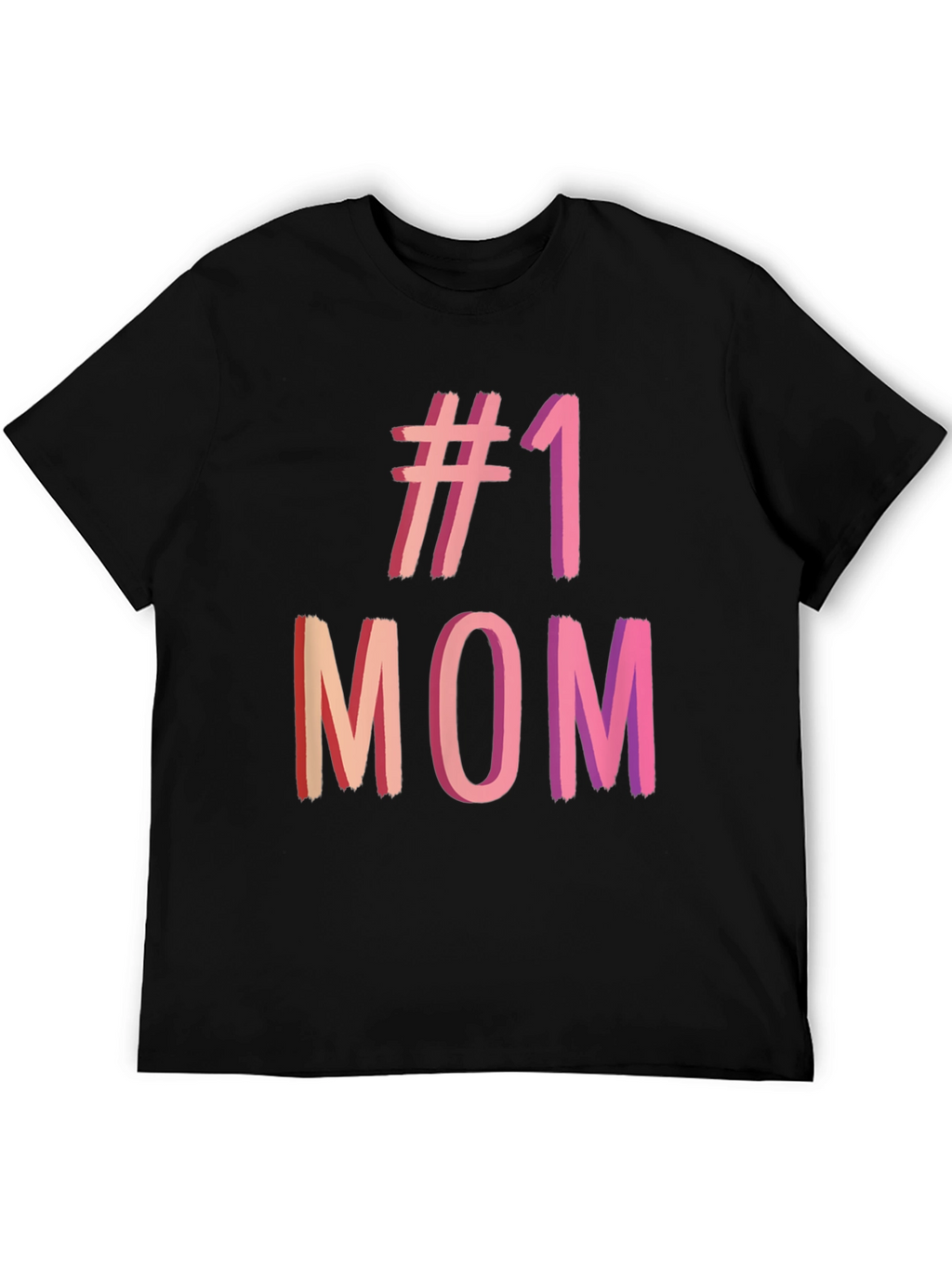 #1 Mom Graphic Tee - Black T-Shirt