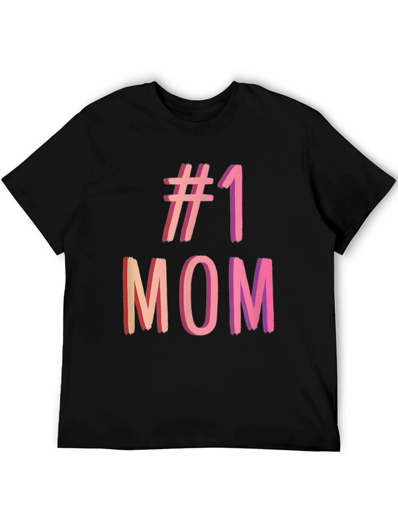 #1 Mom Graphic Tee - Black T-Shirt
