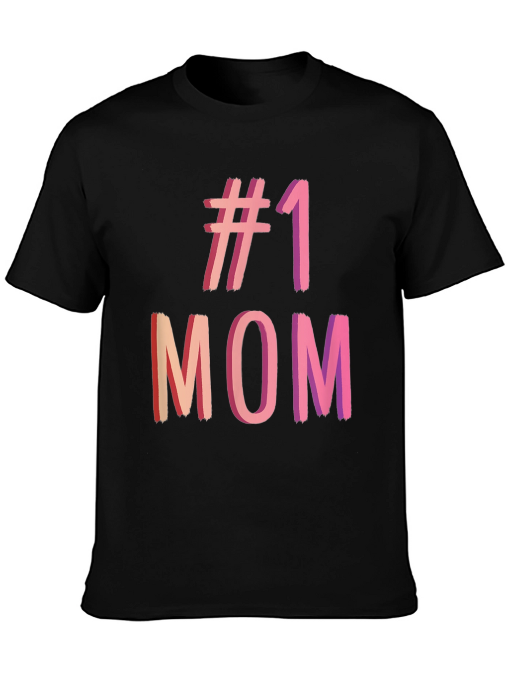 #1 Mom Graphic Tee - Black T-Shirt