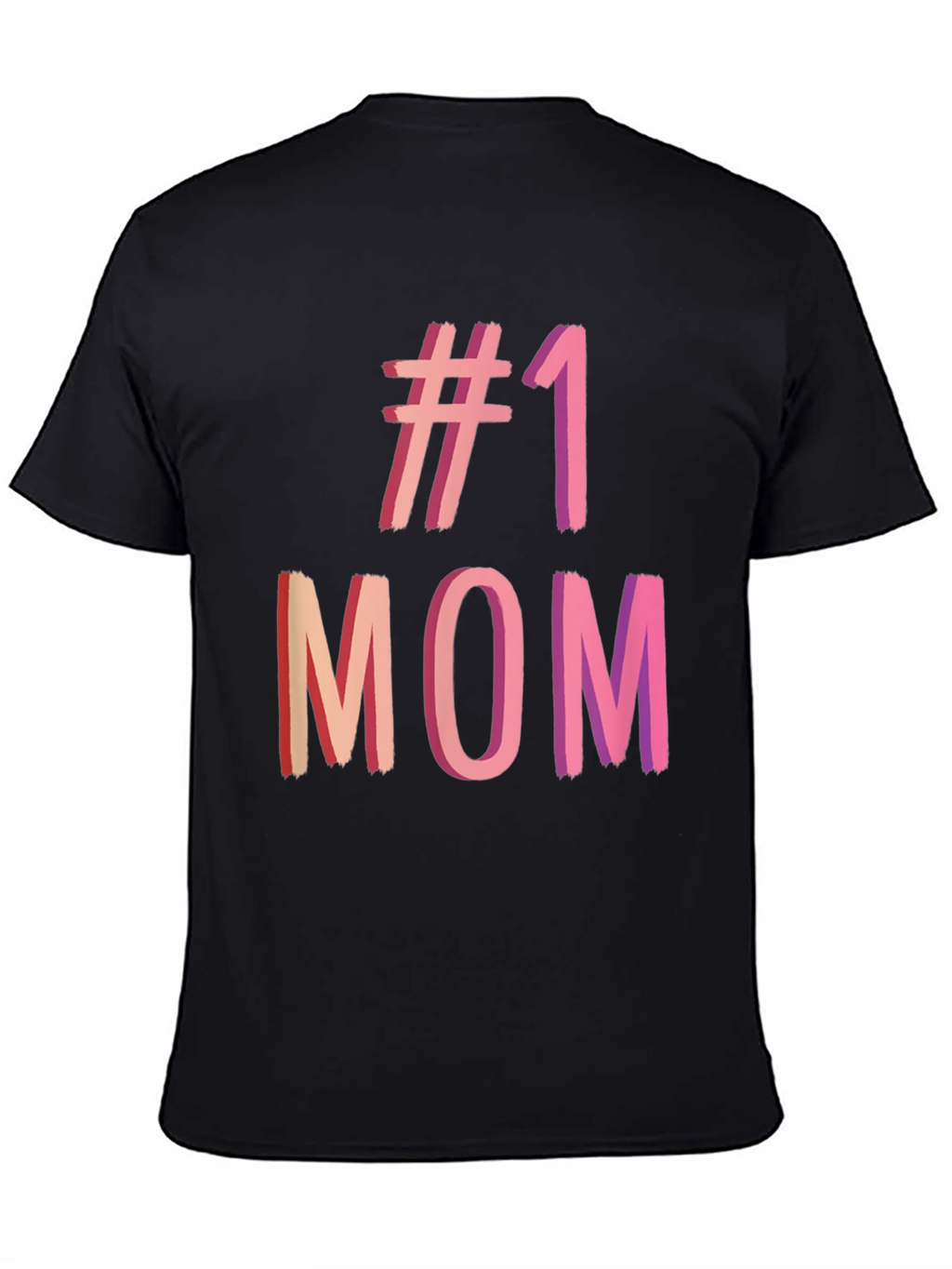 #1 Mom Graphic Tee - Black T-Shirt