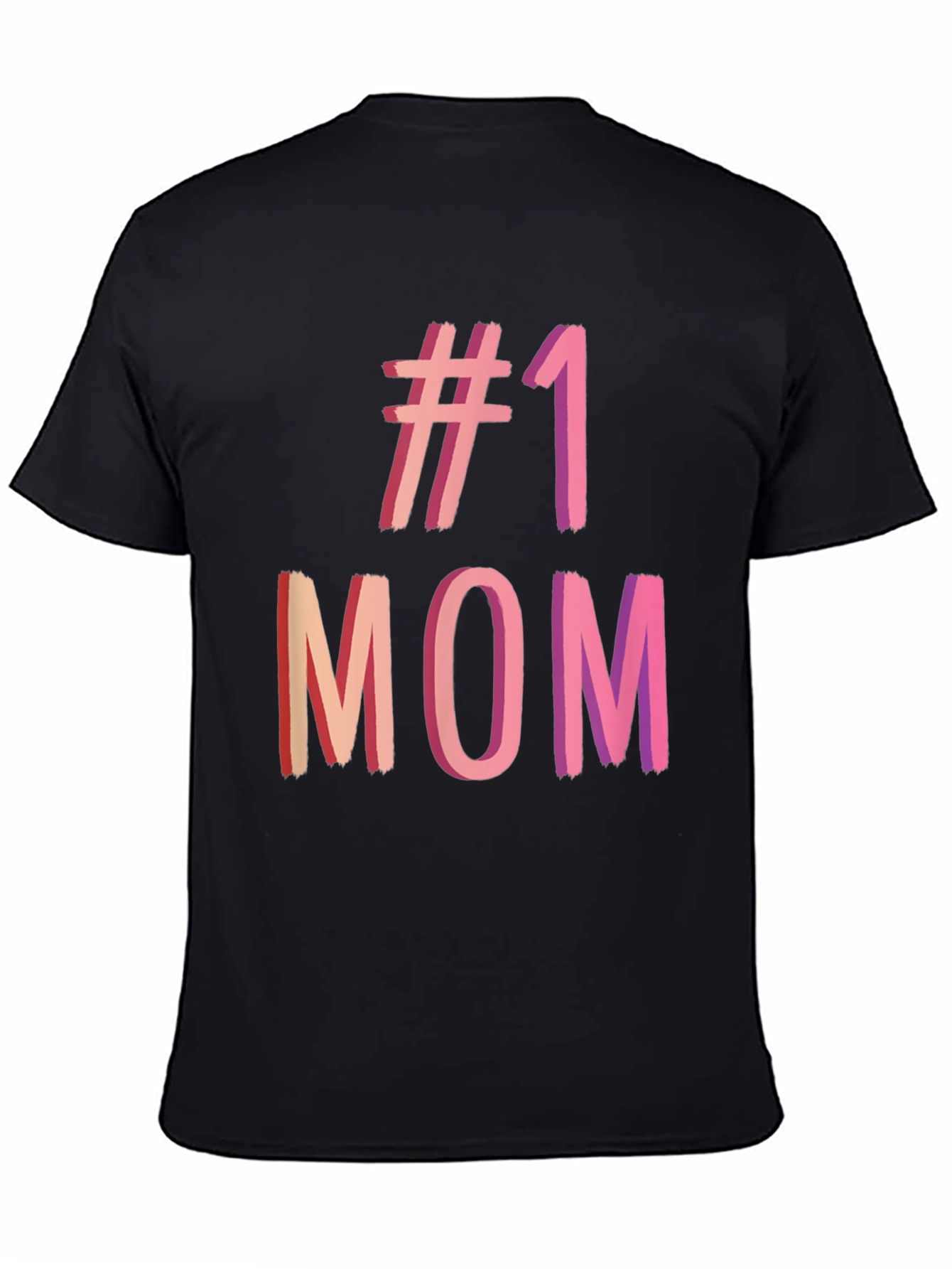 #1 Mom Graphic Tee - Black T-Shirt