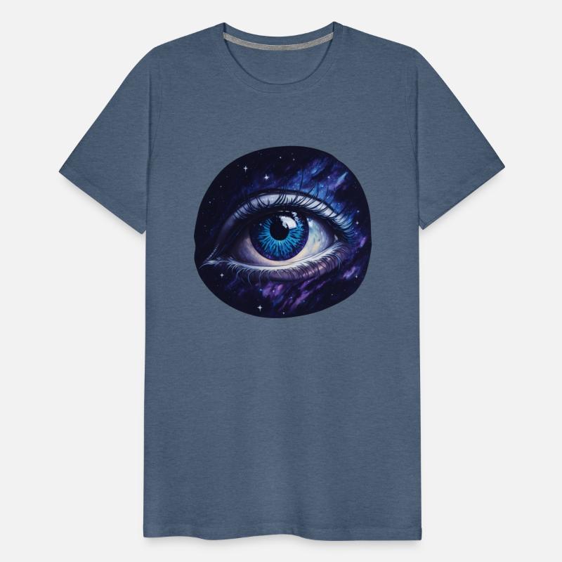 A giant eye floating in space.