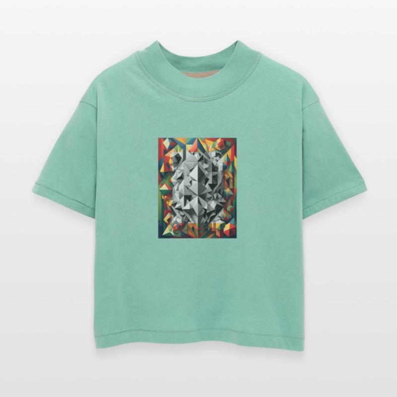 Abstract figures with color effects. Option 1