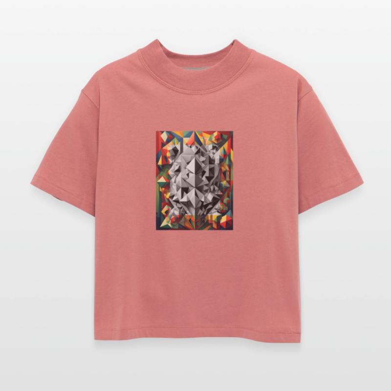 Abstract figures with color effects. Option 1