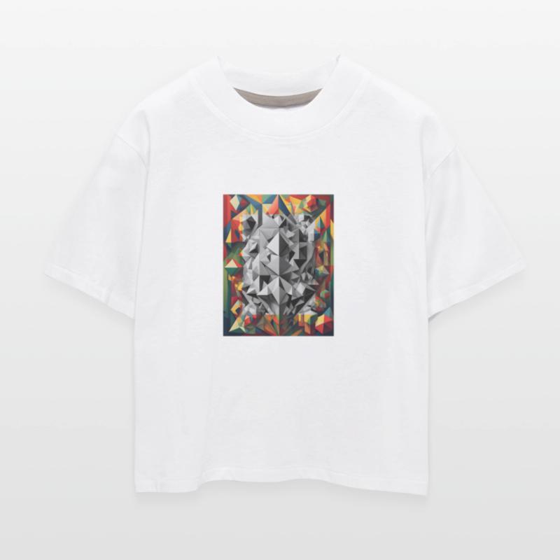 Abstract figures with color effects. Option 1