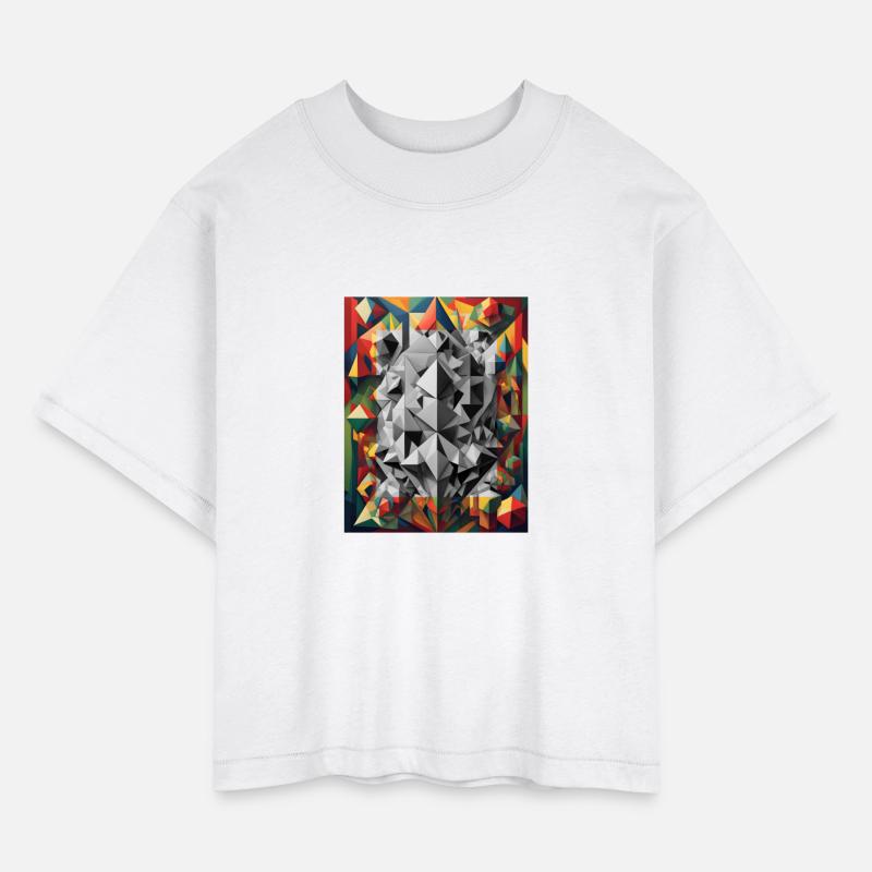 Abstract figures with color effects. Option 1