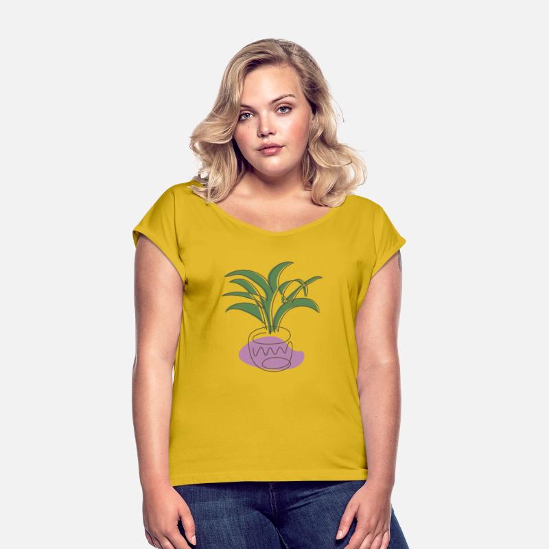 Abstract sketch home plant continuous line drawing