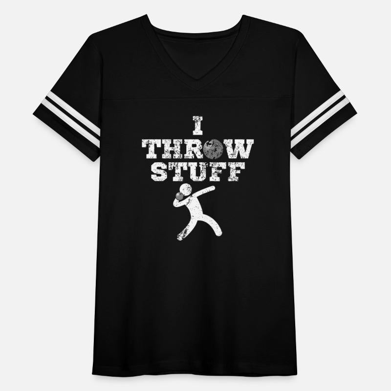 Aged I Throw Stuff Shot Put Athlete Throwing