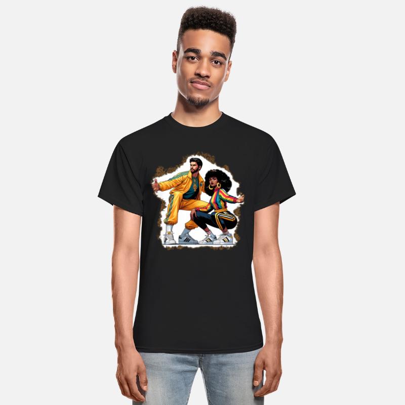 AI 1980s B-Boy & FlyGirl Stance