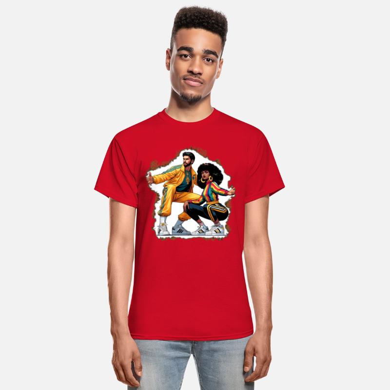 AI 1980s B-Boy & FlyGirl Stance