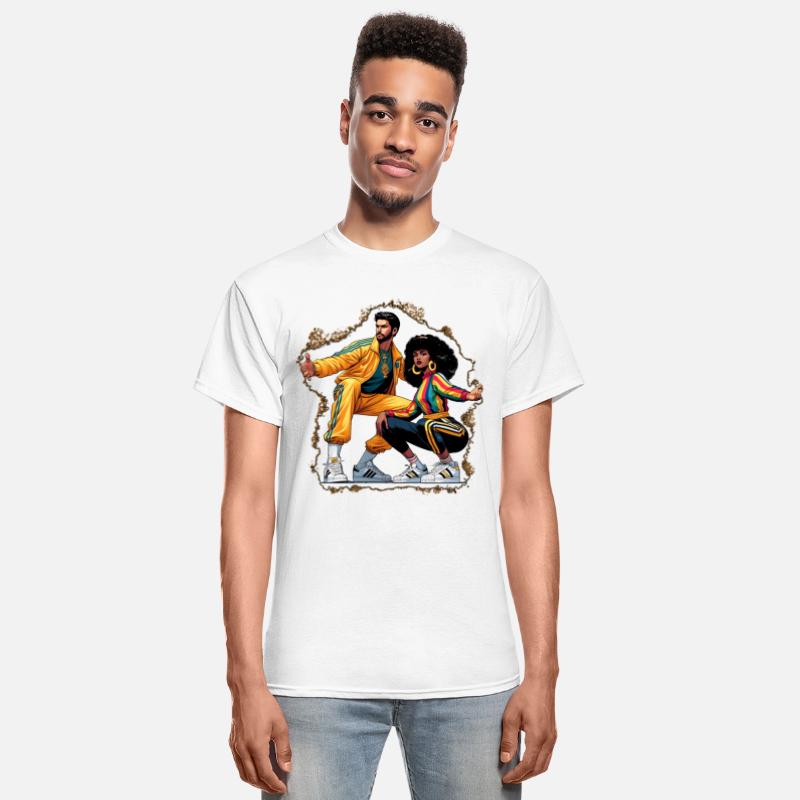 AI 1980s B-Boy & FlyGirl Stance