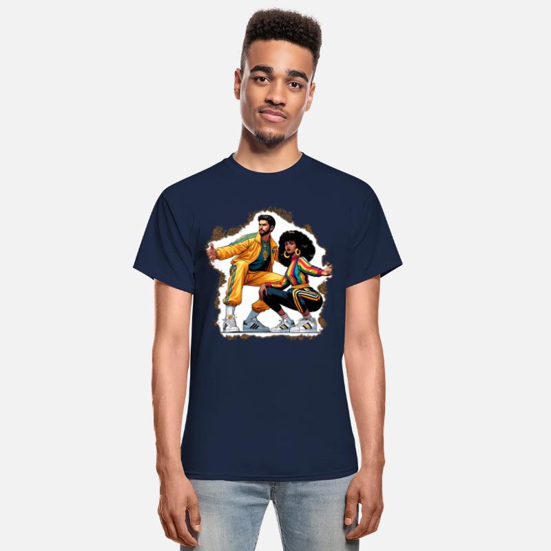 AI 1980s B-Boy & FlyGirl Stance