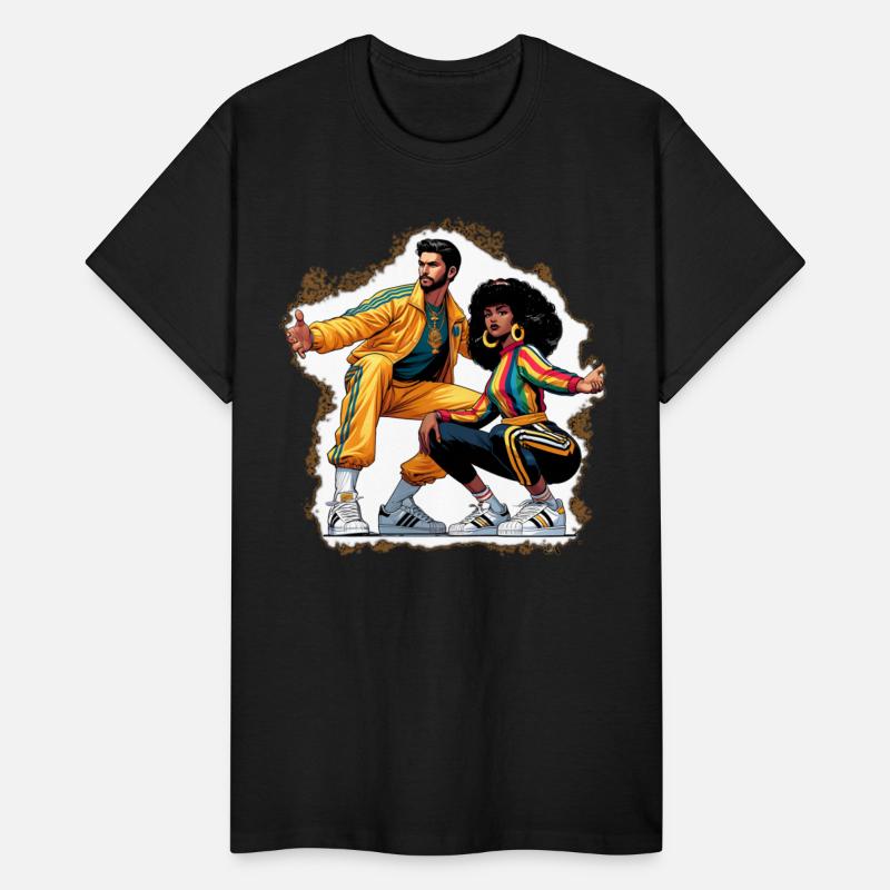 AI 1980s B-Boy & FlyGirl Stance