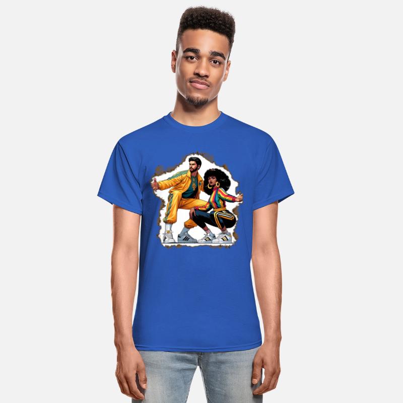 AI 1980s B-Boy & FlyGirl Stance