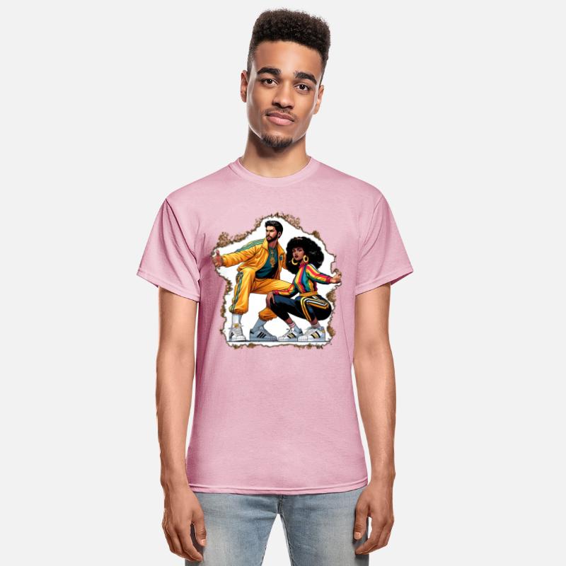 AI 1980s B-Boy & FlyGirl Stance