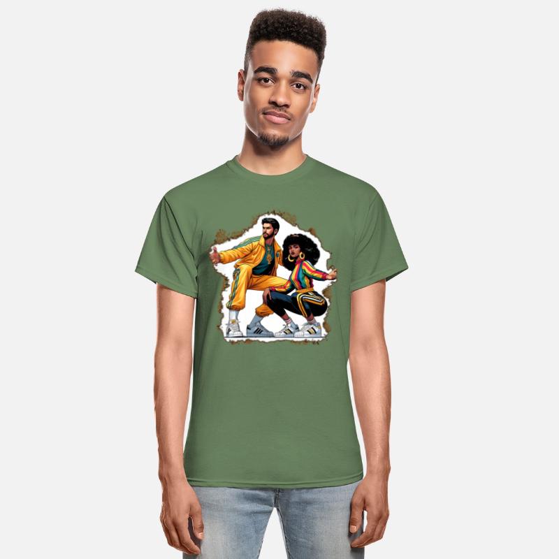 AI 1980s B-Boy & FlyGirl Stance