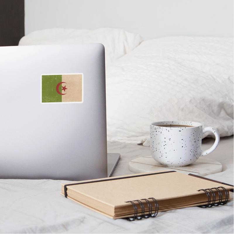 Algerian grunge flag