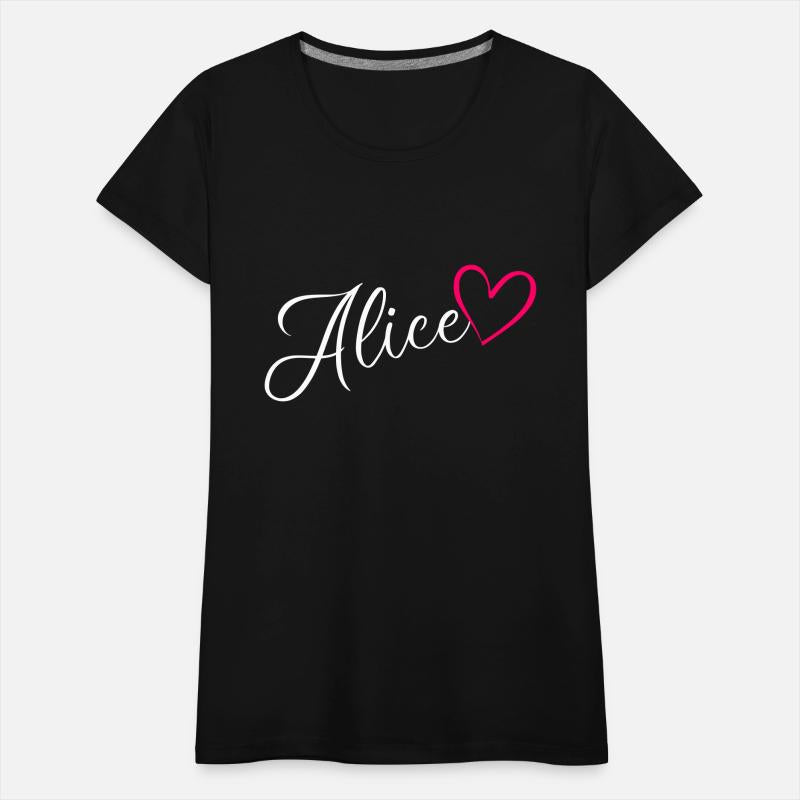 Alice Name Pink Heart