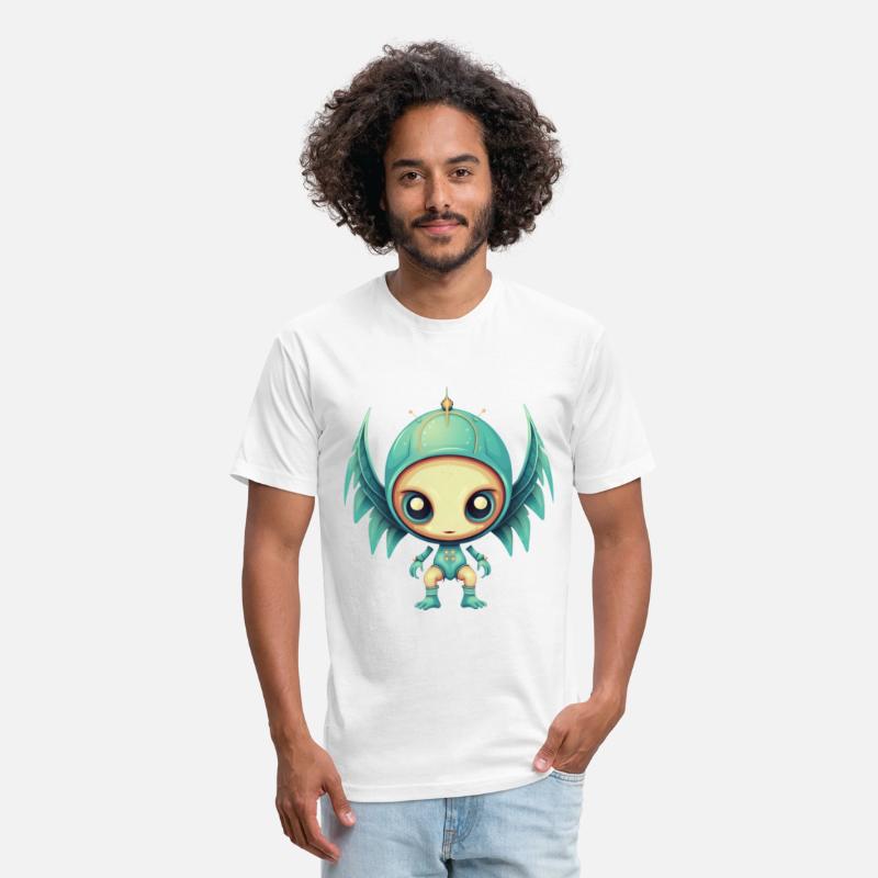 Alien Angel Wings Cyborg - Futuristic Design