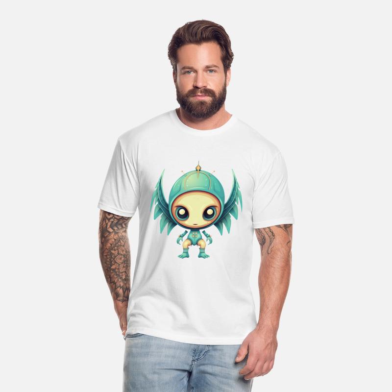 Alien Angel Wings Cyborg - Futuristic Design