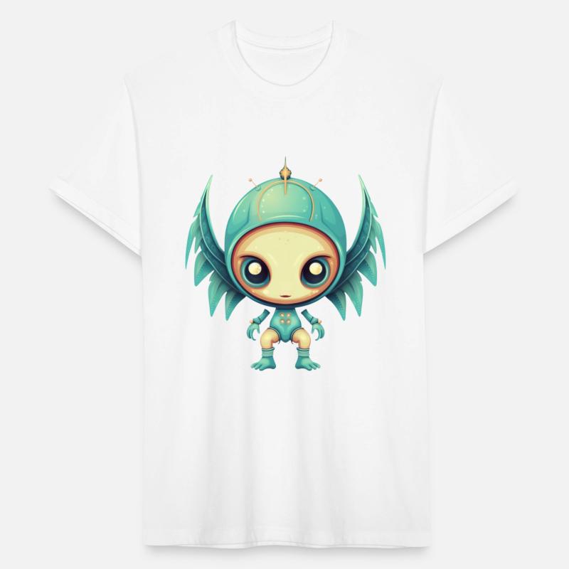 Alien Angel Wings Cyborg - Futuristic Design