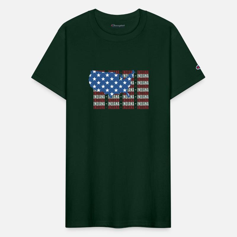 American Flag Indiana City Patriotic