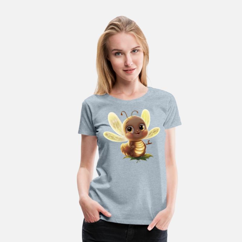 an adorable glowing firefly