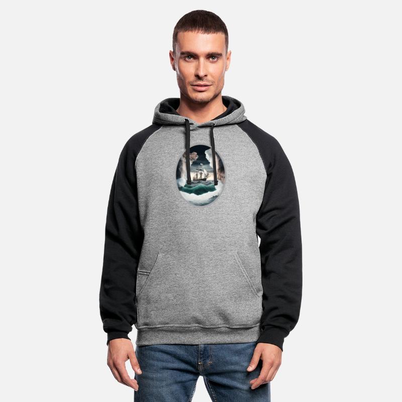 An Old Ship Battling the Elements