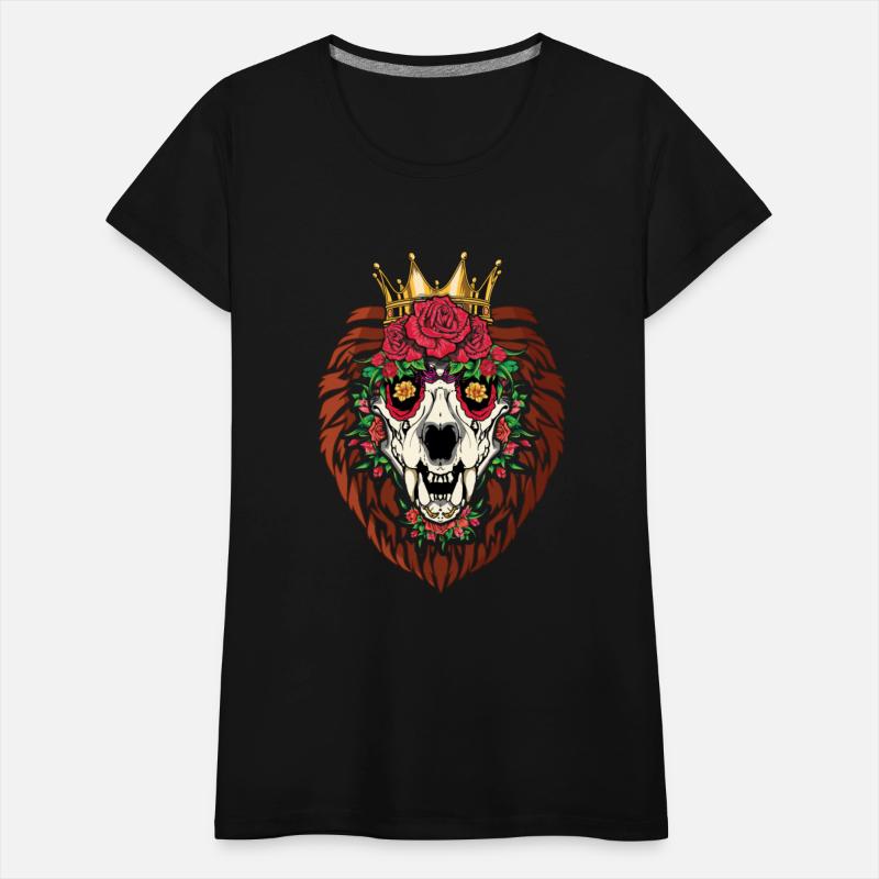 Animal Lion Floral Muertos Day Of Dead Halloween