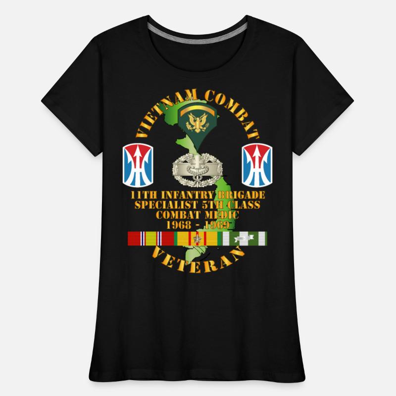 Army Vietnam Combat Vet 11th Inf Bde SSI Spec 5 Cb