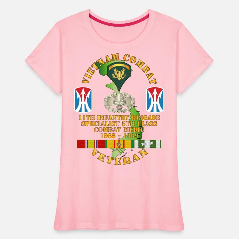 Army Vietnam Combat Vet 11th Inf Bde SSI Spec 5 Cb