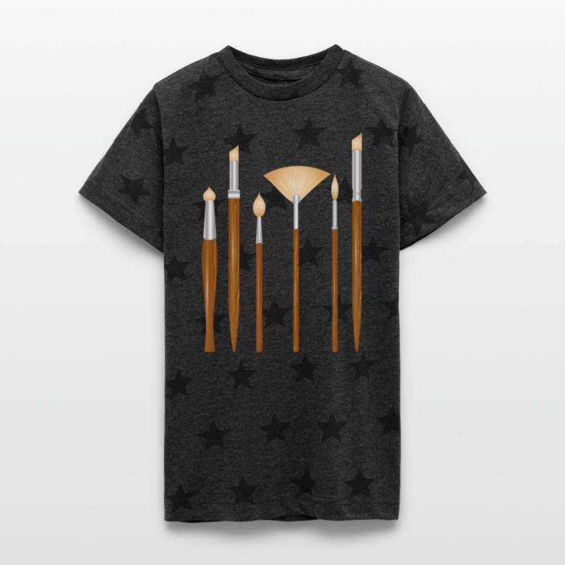 Artist brush set in various shapes