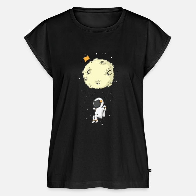 Astronaut with Parachute Moon