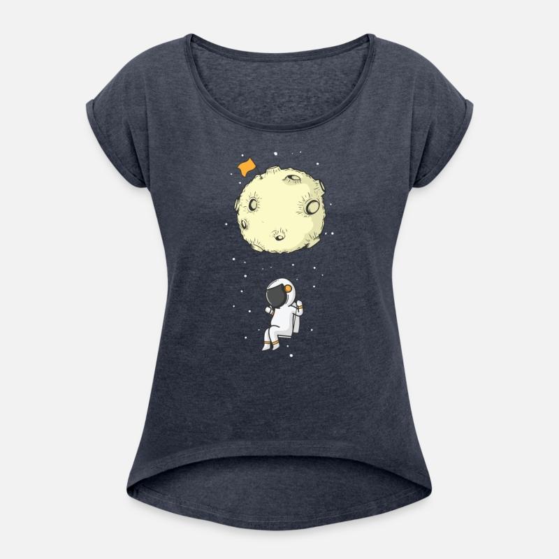 Astronaut with Parachute Moon