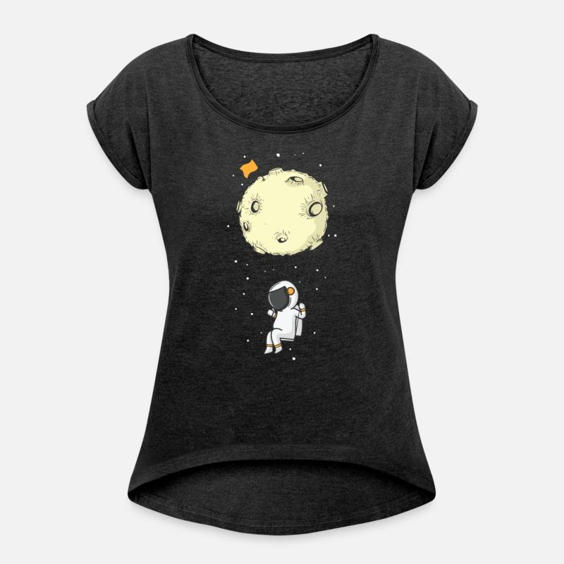 Astronaut with Parachute Moon