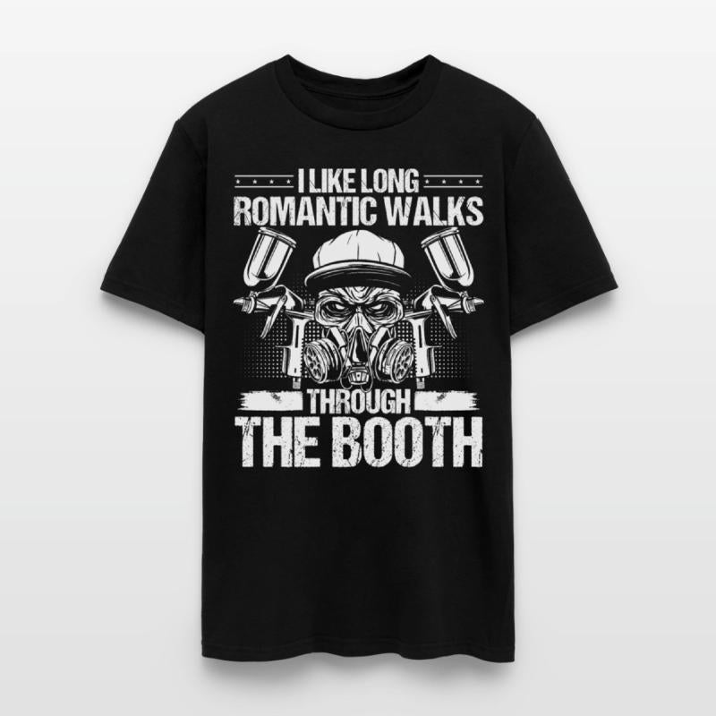 Automotive Car Painter Walks Booth Vehicle Sprayer