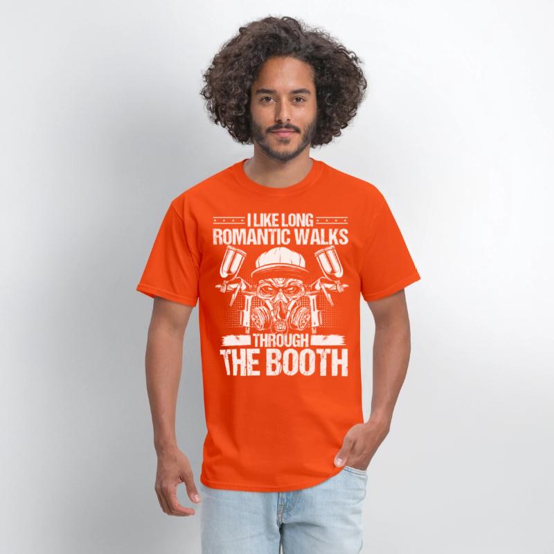 Automotive Car Painter Walks Booth Vehicle Sprayer