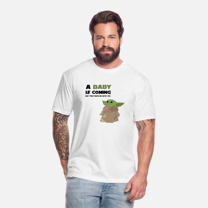 Baby coming t shirt with cute baby yoda