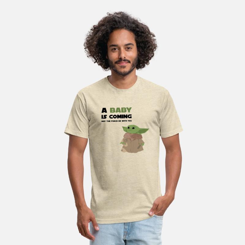 Baby coming t shirt with cute baby yoda