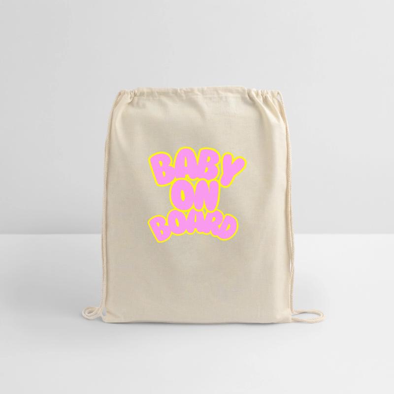 Baby on Board in Pink with Yellow Boarder