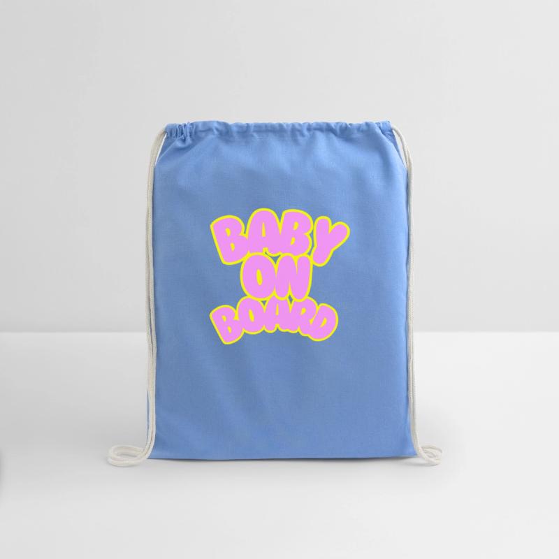 Baby on Board in Pink with Yellow Boarder