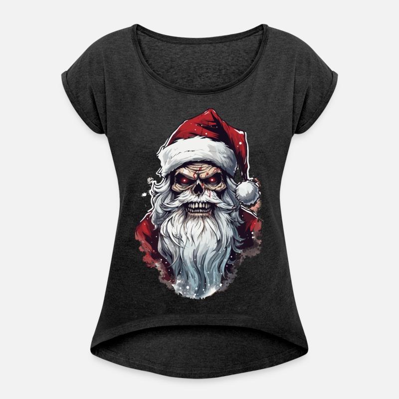 Bad Santa Claus Ugly Christmas Skull Gift
